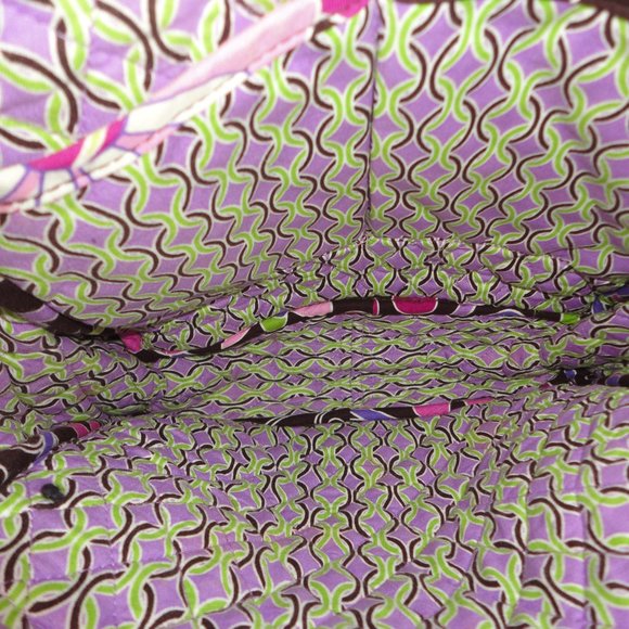 VERA BRADLEY Brown & Red Flower Medium Cloth Backpack - Picture 7 of 7